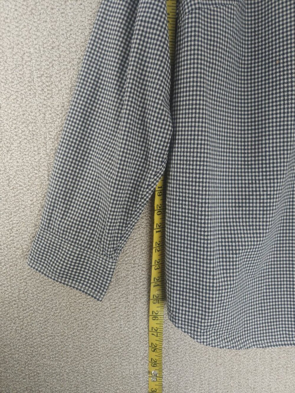 Lauren Ralph Lauren, Men’s Micro Check Button-Down Shirt, Black & White, Size 2X - Picture 4 of 5